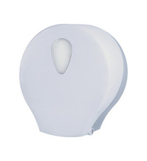 Dispenser carta igienica Stileco - rotolo mini jumbo - 12,5 x 25,3 x 27,2 cm - ABS - bianco - Medial International