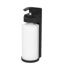 Dispenser Nenya - con supporto murale - 6,5 x 7,1 x 18,2 cm - 300 ml - ABS - nero - Medial International