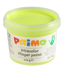 Ditacolor colori a dita - 100ml  - c/pennello - valigetta 6 colori fluo - Primo