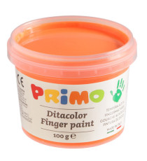 Ditacolor colori a dita - 100ml  - c/pennello - valigetta 6 colori fluo - Primo