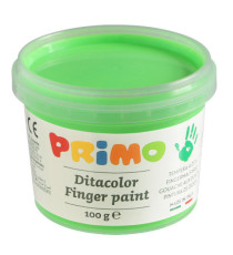 Ditacolor colori a dita - 100ml  - c/pennello - valigetta 6 colori fluo - Primo