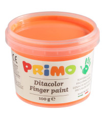 Ditacolor colori a dita - 100ml  - c/pennello - valigetta 6 colori fluo - Primo