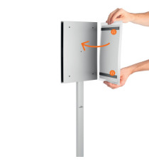 Espositore Info Stand Outdoor - da pavimento - A4 - Durable