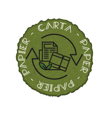Etichetta in vinile raccolta differenziata Stik - carta - autoadesiva - 10,5 x 10,5 cm - PVC - verde - Medial Internatio
