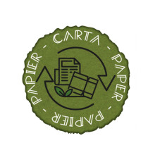 Etichetta in vinile raccolta differenziata Stik - carta - autoadesiva - 10,5 x 10,5 cm - PVC - verde - Medial Internatio