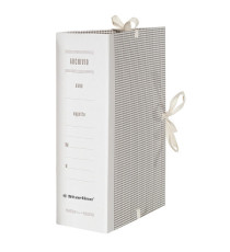 Faldone - lacci incollati - tela - 35 x 25 cm - dorso 18 cm - Starline