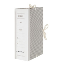 Faldone - lacci incollati - tela - 35 x 25 cm - dorso 20 cm - Starline