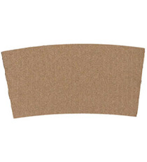 Fascia antiscotto per bicchiere 350/450ml - avana - Signor Bio - conf. 50 pezzi