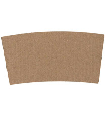 Fascia antiscotto per bicchiere 350/450ml - avana - Signor Bio - conf. 50 pezzi