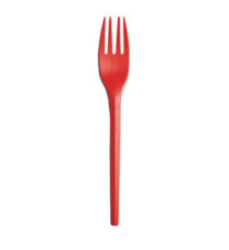 Forchette in CPLA - 16 cm - rosso - Big Party - conf. 20 pezzi
