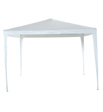 Gazebo Facile - 3 x 3 m - acciaio/PL - bianco - Garden Friend