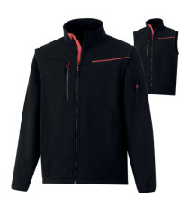 Giacca Softshell 2 in 1 Soccia - taglia XL - nero/rosso - Deltaplus