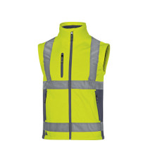 Giacca Softshell Moonlight 2 alta visibilità - poliestere - taglia XXL - giallo fluo - Deltaplus