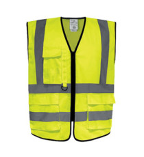 Gilet alta visibilità GILPOCK - poliestere riciclato - taglia L - giallo fluo - Deltaplus