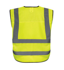 Gilet alta visibilità GILPOCK - poliestere riciclato - taglia L - giallo fluo - Deltaplus