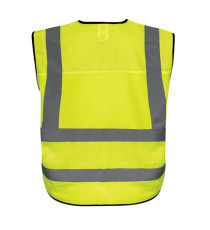 Gilet alta visibilità GILPOCK - poliestere riciclato - taglia L - giallo fluo - Deltaplus