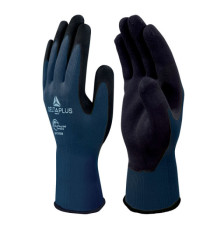 Guanti VV733GREEN - poliestere - palmo in schiuma di lattice - taglia 10 - blu - Deltaplus