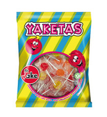 Lecca lecca piatto Yaketas - gusti assortiti - busta da 150 pezzi