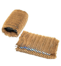 Manicotti in carta alveolare - 35 x 1 cm - avana - Methodo - conf. 20 pezzi