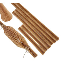 Manicotti in carta alveolare - 60 x 1 cm - avana - Methodo - conf. 20 pezzi