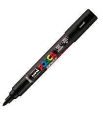 Marcatore a base d'acqua Uni Posca PC5MBR - punta brush 1.0 - 4.0mm - nero - Uni Mitsubishi