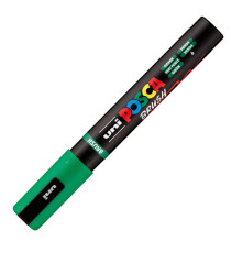 Marcatore a base d'acqua Uni Posca PC5MBR - punta brush 1.0 - 4.0mm - verde - Uni Mitsubishi