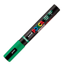 Marcatore a base d'acqua Uni Posca PC5MBR - punta brush 1.0 - 4.0mm - verde - Uni Mitsubishi