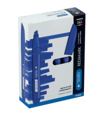 Marcatore permanente Redimark - punta a scalpello - tratto 6,5mm - blu - Tratto