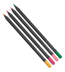 Matite colorate triangolare Black Edition - colori assortiti - Faber-Castell - conf.24 pezzi