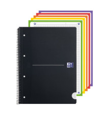 Maxiquaderno spiralato Office Essentials - A5+ - 5 mm - 240 pagine - 80 gr - colori assortiti - Oxford