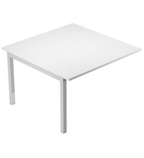 Modulo aggiuntivo per tavolo riunioni Agorà - 120 x 120 x 74,4 cm - bianco