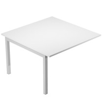 Modulo aggiuntivo per tavolo riunioni Agorà - 120 x 120 x 74,4 cm - bianco