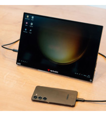 Monitor portatile - 13.3 - WUXGA Touch ALU con Wireless - Power bank incluso 5000mAh - Verbatim