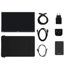 Monitor portatile - 13.3 - WUXGA Touch ALU con Wireless - Power bank incluso 5000mAh - Verbatim