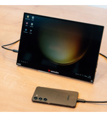 Monitor portatile - 13.3 - WUXGA Touch ALU con Wireless - Power bank incluso 5000mAh - Verbatim