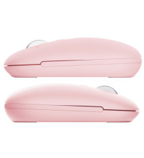 Mouse - ultrasottile - wireless - ricaricabile - Lilla - Trust