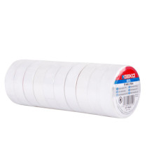 Nastro adesivo isolante - 15mm x 10 m - PVC - bianco - Geko