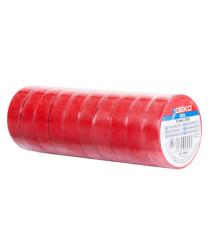 Nastro adesivo isolante - 15mm x 10 m - PVC - rosso - Geko