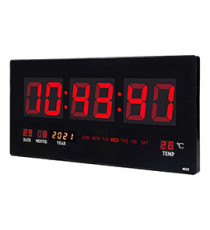 Orologio digitale - LED - 51 x 3,5 x 23,5 cm