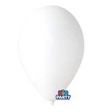 Palloncino - diametro 30 cm - lattice - bianco - conf. 10 pezzi