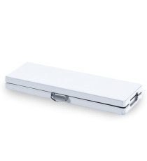 Panca Horeca - pieghevole - 44 x 30 x 183 cm - acciaio/HDPE - bianco - Garden Friend