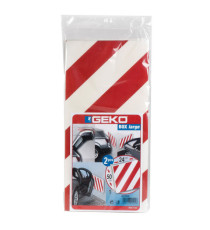 Pannello antiurto adesivo BOX - 24 x 50 cm - EPE/LDPE - bianco/rosso - Geko - conf. 2 pezzi