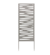Pannello decorativo - metallo - 30 x 90 cm - grigio - Verdemax