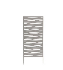 Pannello decorativo - metallo - 50 x 100 cm - grigio - Verdemax