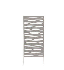 Pannello decorativo - metallo - 50 x 100 cm - grigio - Verdemax