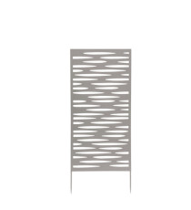 Pannello decorativo - metallo - 50 x 100 cm - grigio - Verdemax