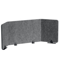 Pannello divisorio da scrivania EFFECT - feltro - pieghevole - 1,6 m - Durable