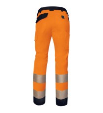 Pantalone multitasche alta visibilità M2PA3S - taglia L - arancio fluo - Deltaplus