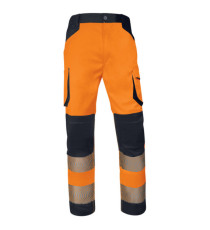 Pantalone multitasche alta visibilità M2PA3S - taglia M - arancio fluo - Deltaplus