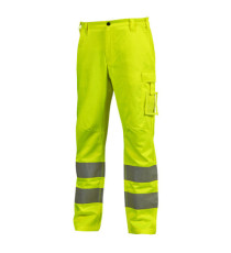 Pantaloni alta visibilità Vega - taglia XL - giallo fluo - U-Power